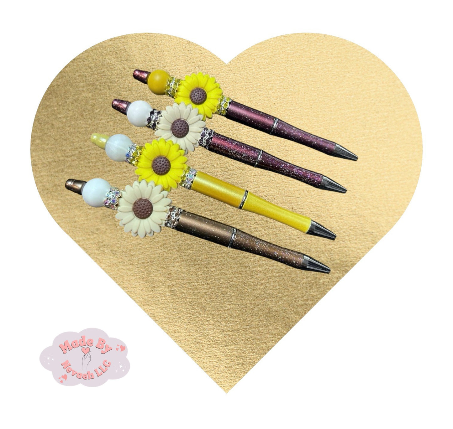 Sunflower Rhinestone Pens